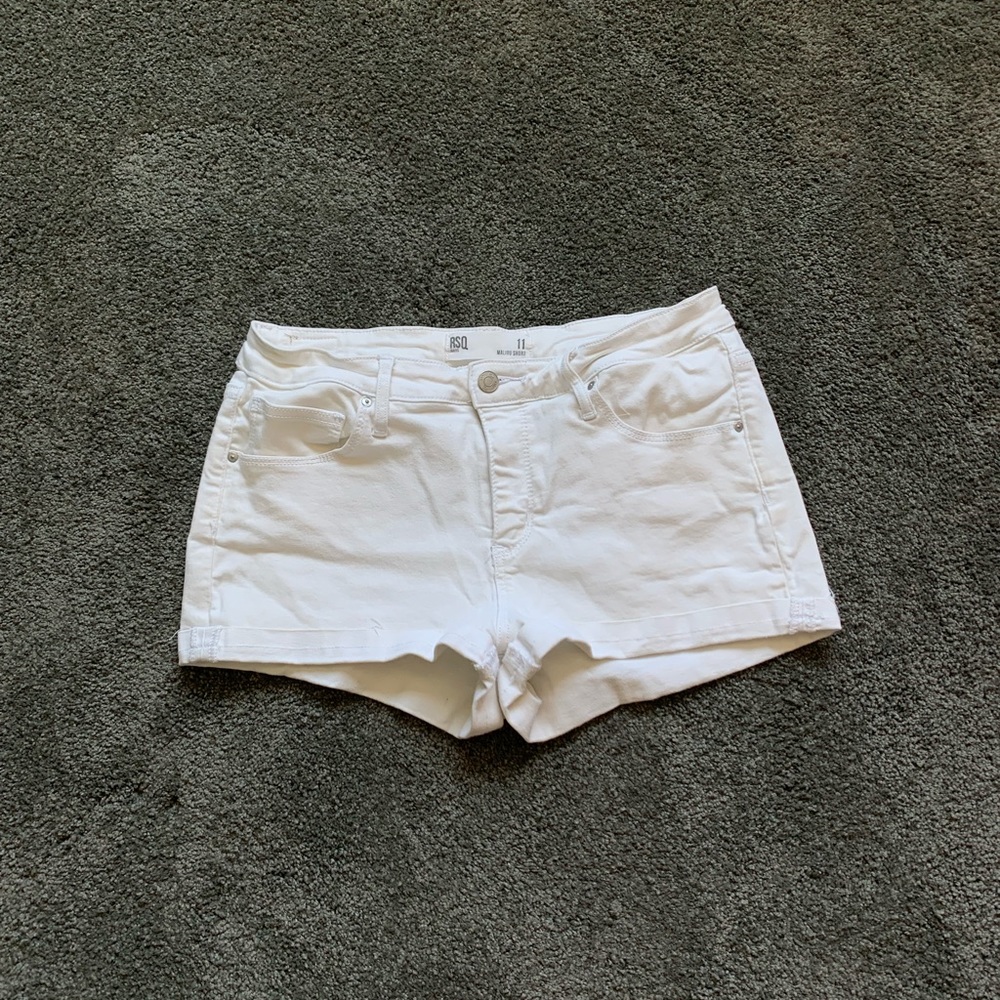 RSQ size 11 white jean shorts.